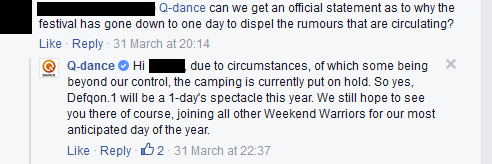 q dance no camping